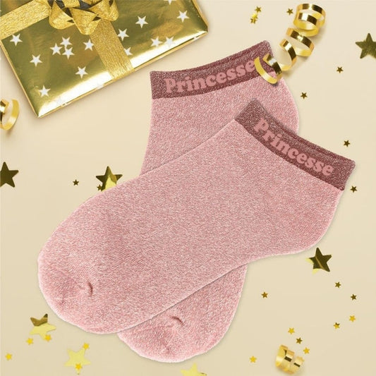 Socquettes pailletées Princesse fantaisie taille unique 36/42