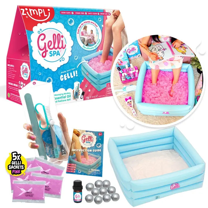 Kit spa gonflable pour enfants Zimpli Kids Gelli Spa avec billes massantes et sachets sensoriels