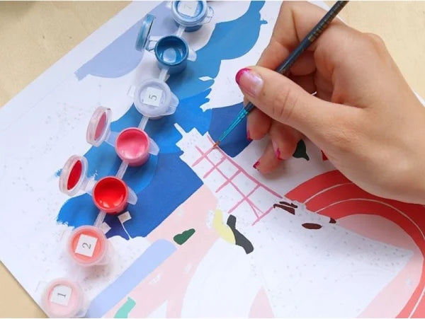 Coffret Peinture au Numéro – Multi Sports | Petit Pinceau x Anna Fedoseeva LA PETITE EPICERIE