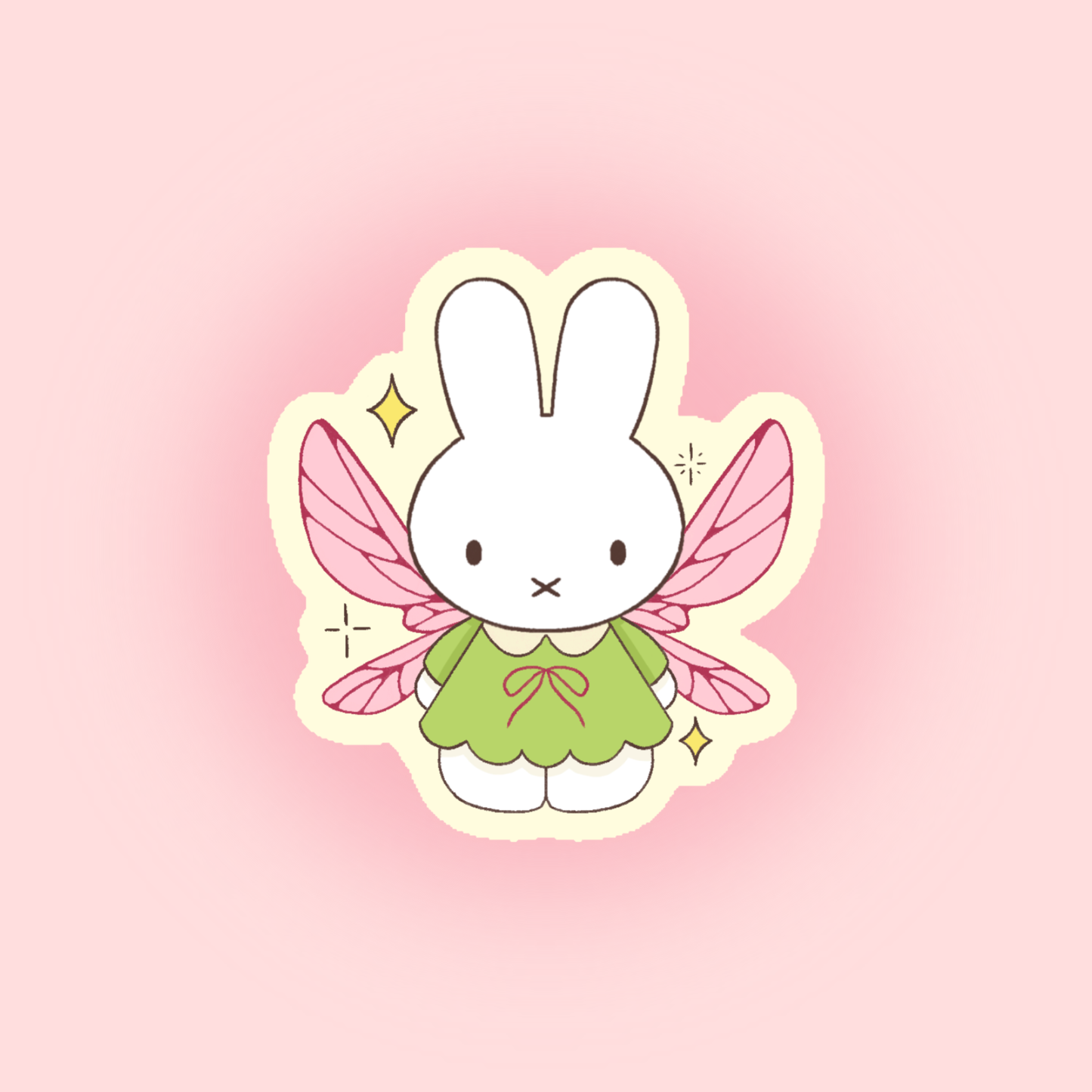 Sticker Bunny Fairy Holographique – Autocollant Scrapbooking Kawaii Féérique | Joy Cadeaux Liviaa.studio