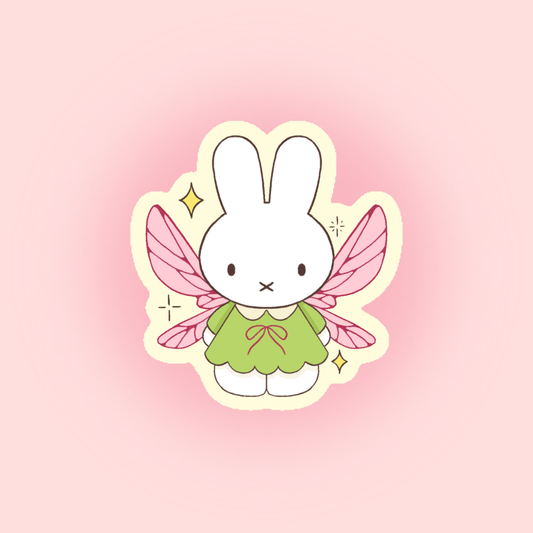Sticker Bunny Fairy Holographique – Autocollant Scrapbooking Kawaii Féérique | Joy Cadeaux Liviaa.studio