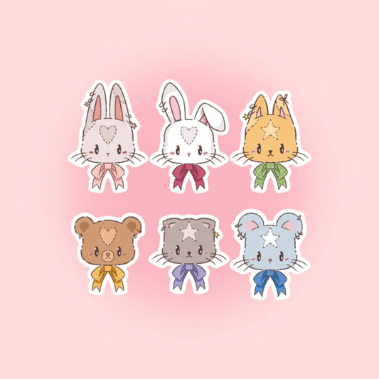 Mystery Sticker Série 1 – Sticker Kawaii Mystère Animaux à Collectionner Liviaa.studio