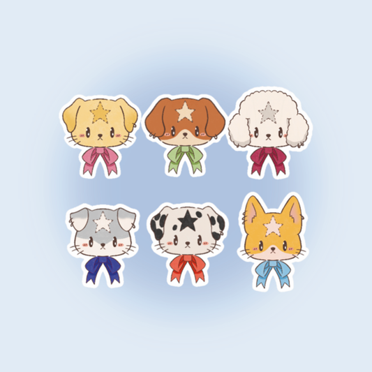 sticker chien mignon pour scrapbooking et bullet journal