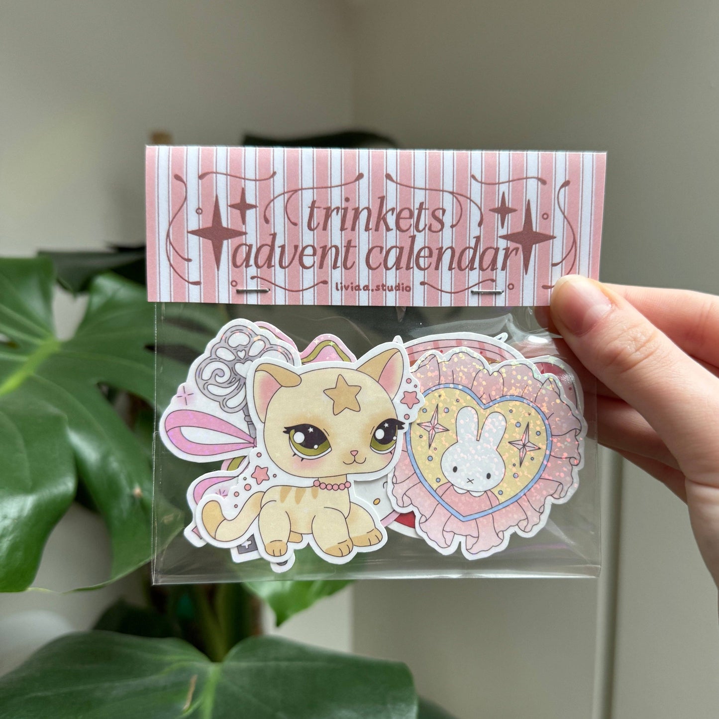 Advent Calendar Sticker Pack – Pack de 6 Stickers Kawaii Holographiques Liviaa.studio
