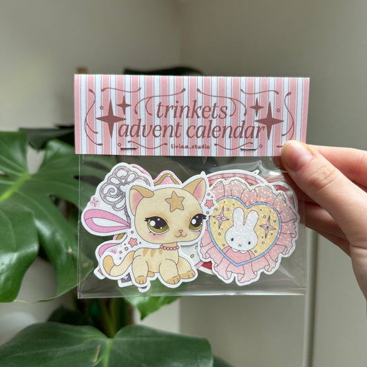 Advent Calendar Sticker Pack – Pack de 6 Stickers Kawaii Holographiques Liviaa.studio