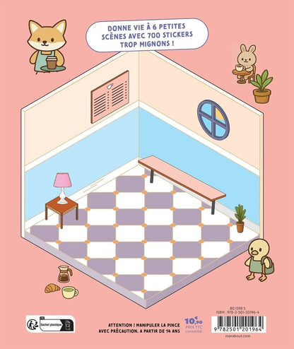 Cozy Stickers – Mon Petit Coffee Shop | 700 stickers repositionnables & 6 scènes café Editions Marabout