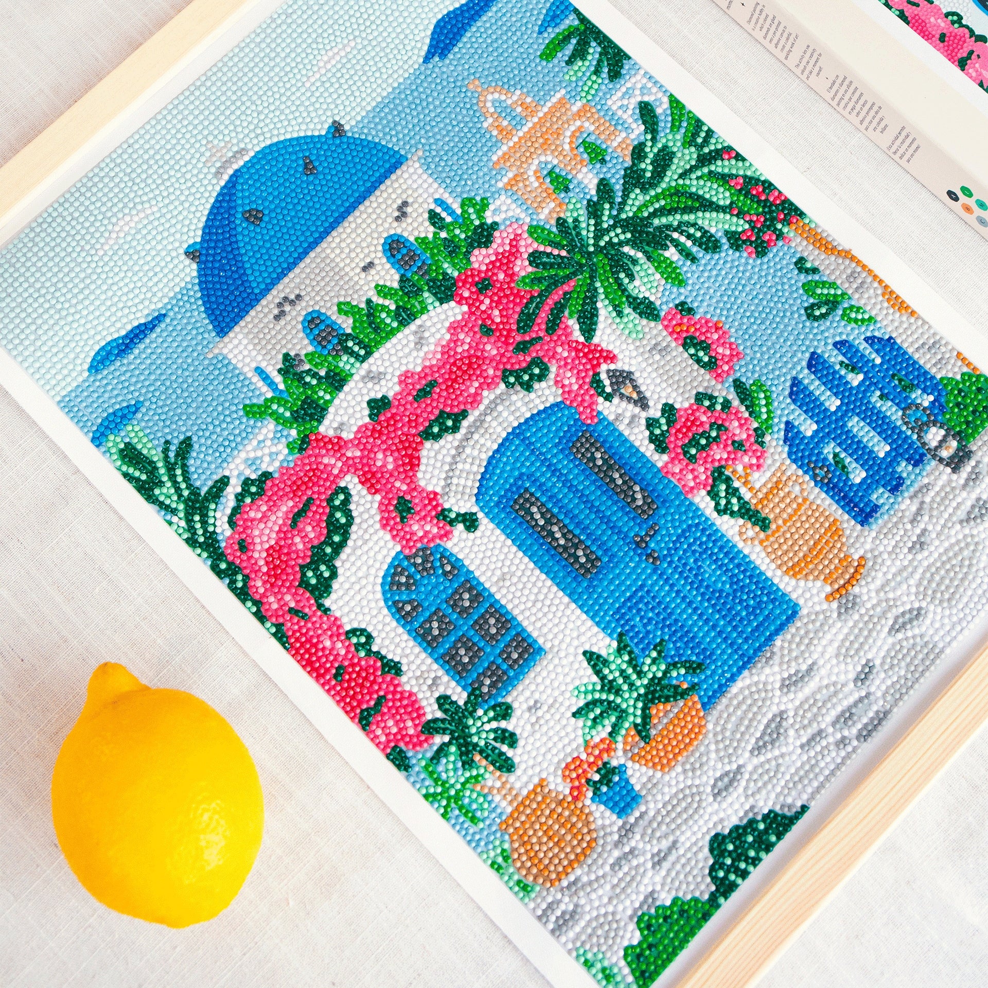 Coffret Petit Diamond – Diamond Painting “Greek Island” 30x40 cm | La Petite Épicerie LA PETITE EPICERIE