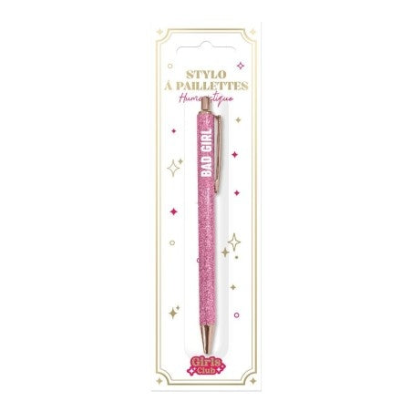 Stylo pailleté Bad Girl – Stylo brillant cadeau fun femme JOY!