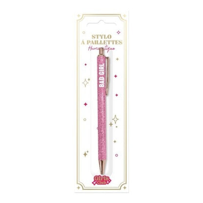 Stylo pailleté Bad Girl – Stylo brillant cadeau fun femme JOY!
