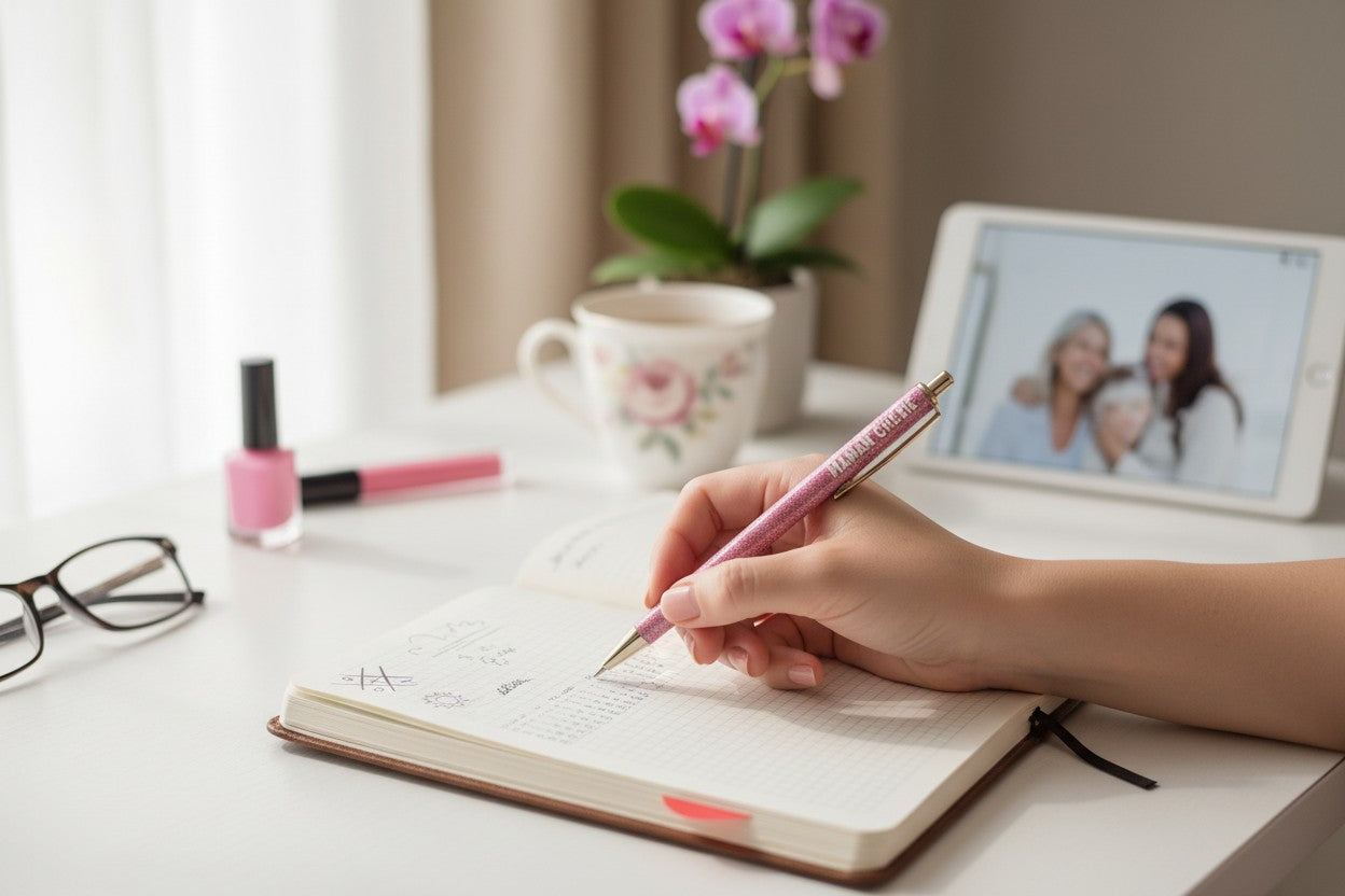 Stylo pailleté Maman Chérie – Idée cadeau maman original JOY!