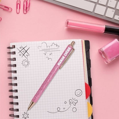 Stylo pailleté Maman Chérie – Idée cadeau maman original JOY!