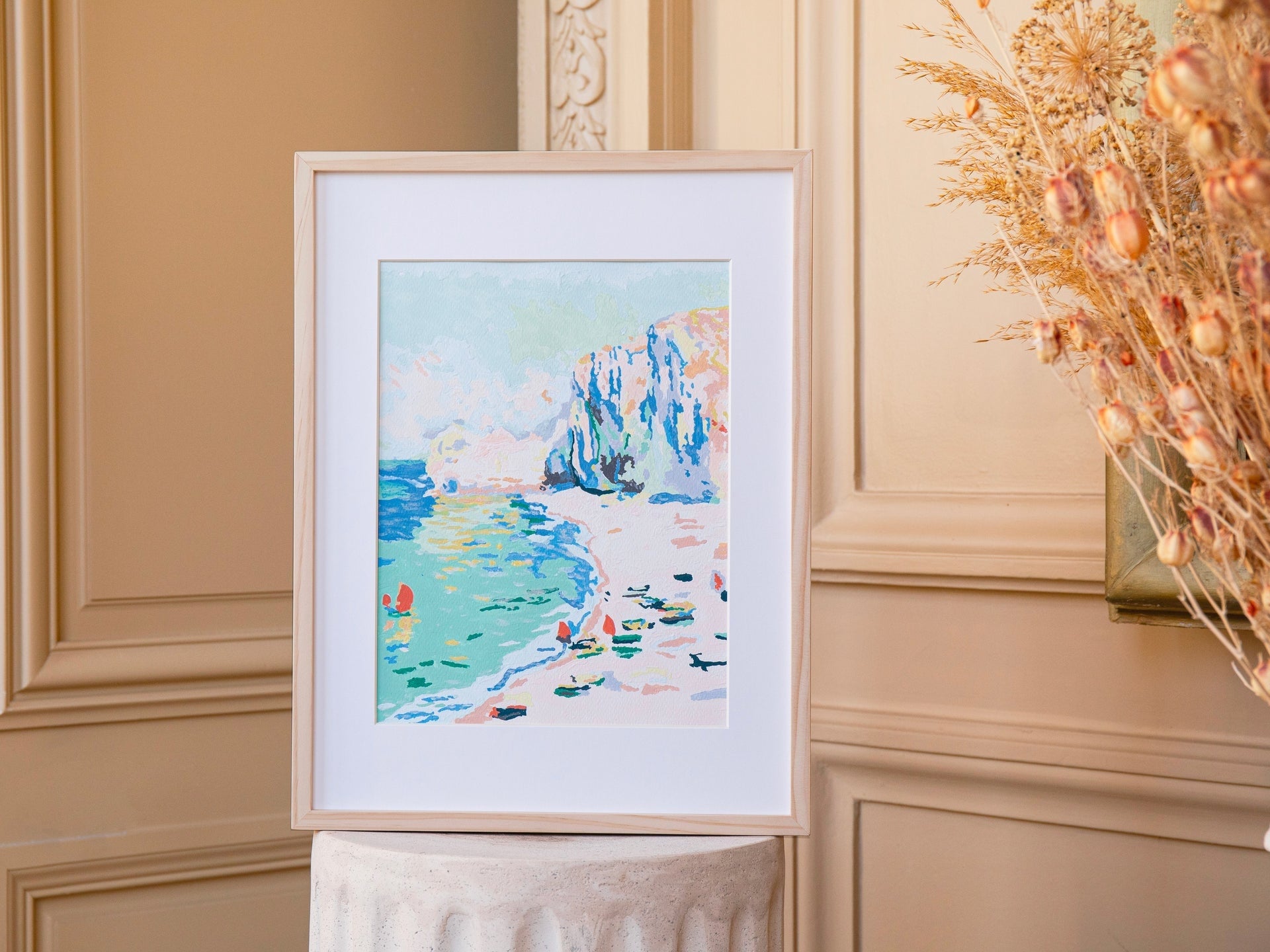 Coffret Peinture au Numéro La Plage et la Falaise d’Amont – Claude Monet LA PETITE EPICERIE