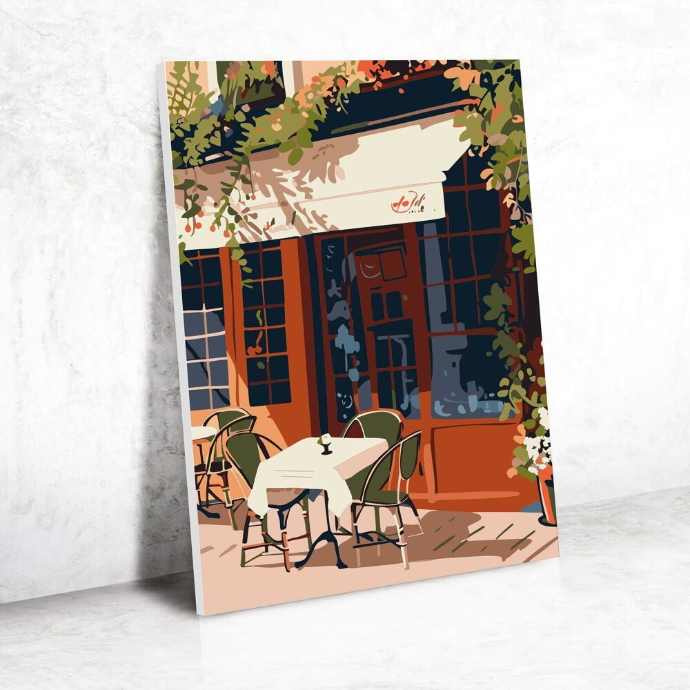Peinture au Numéro Été à Paris – Toile Créative 30 x 40 cm GRAINE CREATIVE