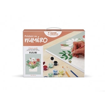 Peinture par Numéros Bouquet de Fleurs – Kit Créatif 30x40 cm GRAINE CREATIVE