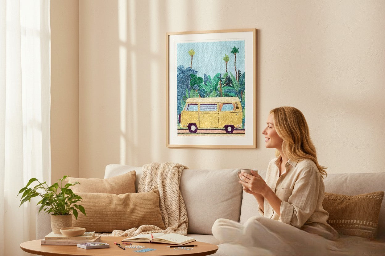 Coffret Petit Diamond – Diamond Painting “Van Life” 30x40 cm | La Petite Épicerie LA PETITE EPICERIE