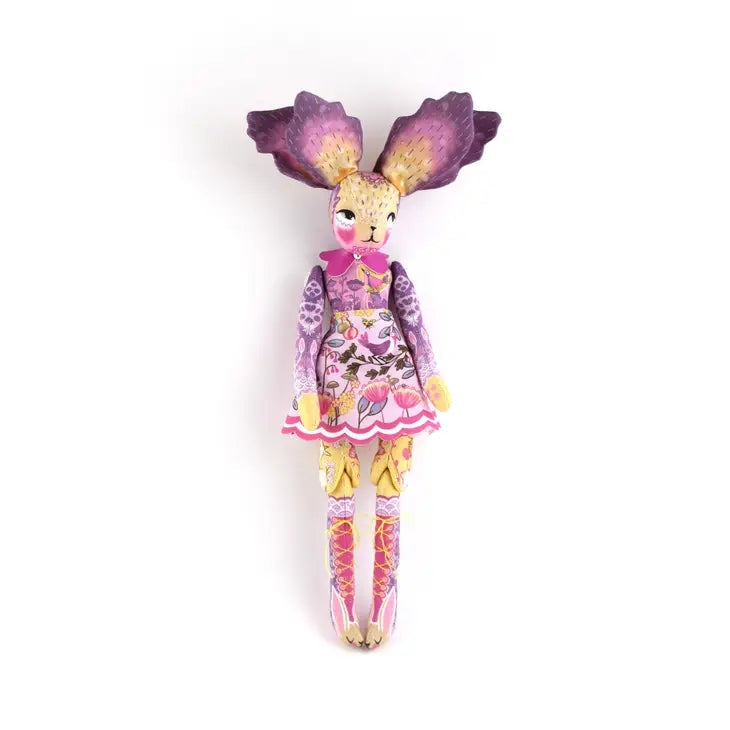 Kit de Couture – Iris Flower Bunny + Livre artisanal (Miss Ella) | Poupée à coudre & univers Bunnyville Miss Ella