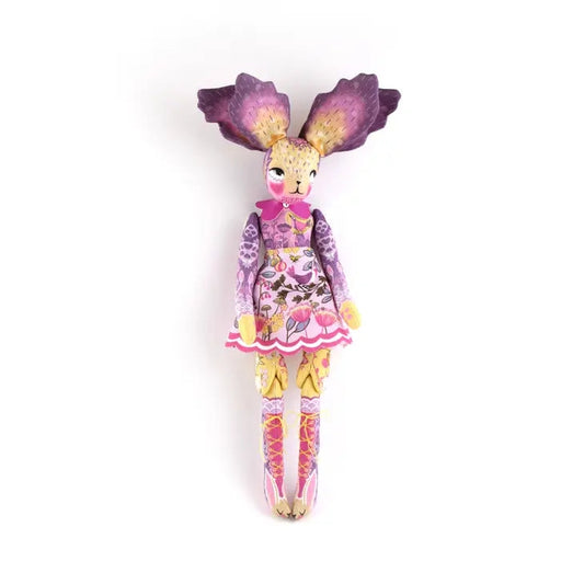 Kit de Couture – Iris Flower Bunny + Livre artisanal (Miss Ella) | Poupée à coudre & univers Bunnyville Miss Ella