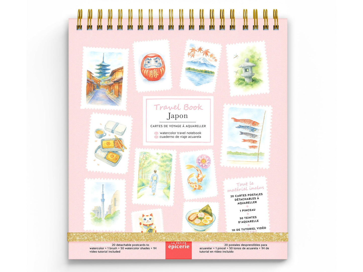 Travel Book – Carnet Aquarelle Japon 🇯🇵 Voyage créatif à peindre La Petite Épicerie LA PETITE EPICERIE