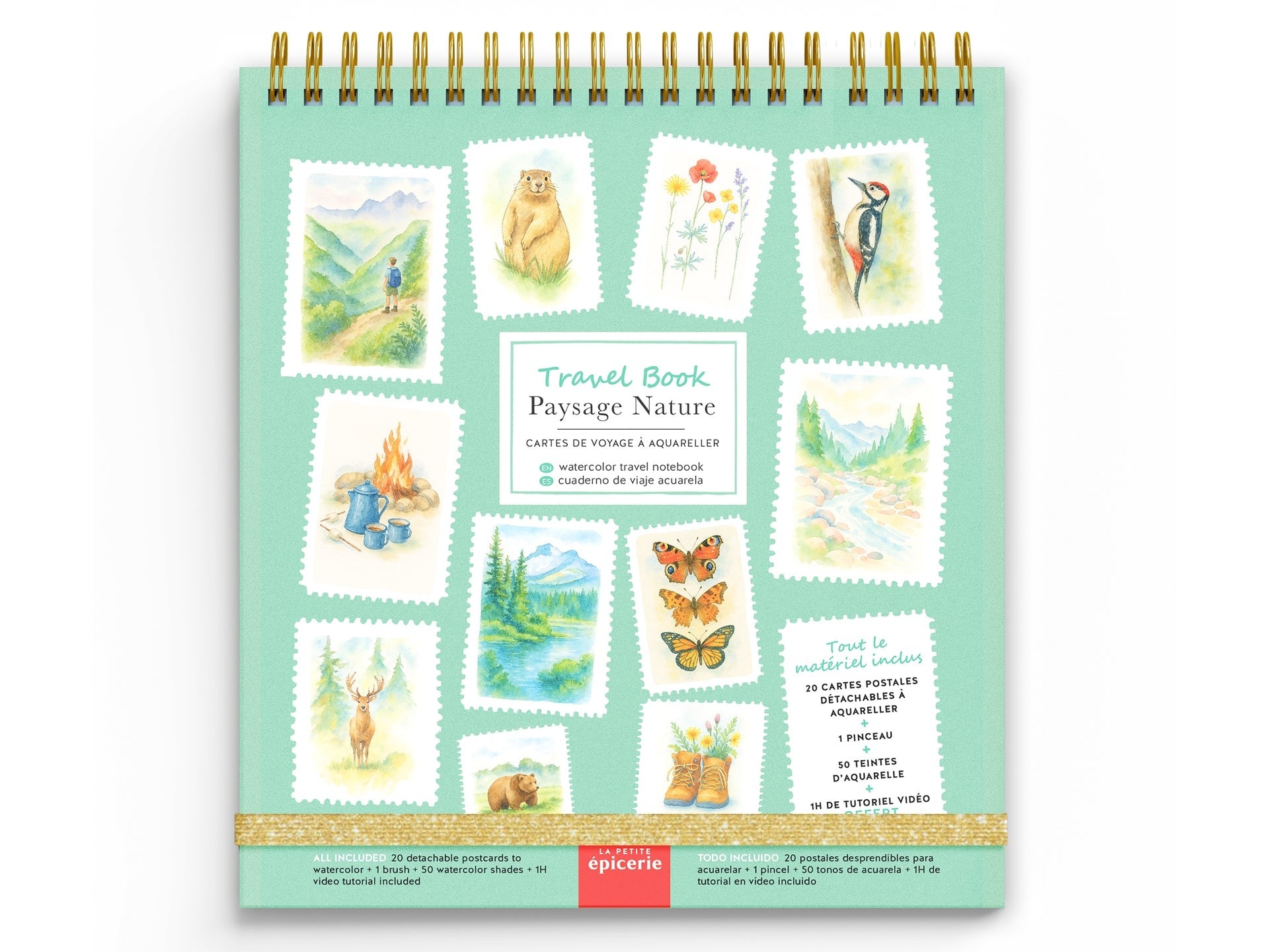 Travel Book - Carnet Aquarelle Nature | La Petite Épicerie – Carnet de Voyage à Peindre LA PETITE EPICERIE