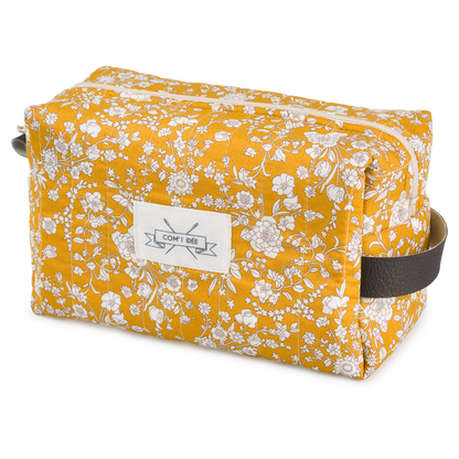 Kit couture trousse de beauté Madeleine – Trousse matelassée Liberty Fabrics Com'1 Idée