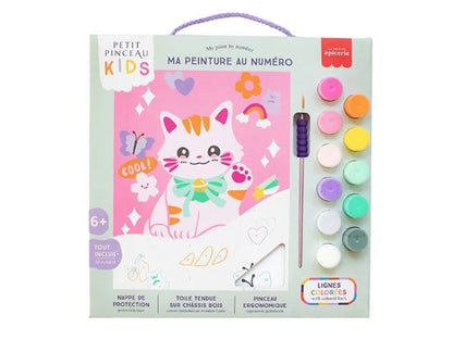 Petit Pinceau Kids Maneki Neko – Peinture au Numéro Enfant dès 6 Ans | Chat Porte-Bonheur Japonais LA PETITE EPICERIE