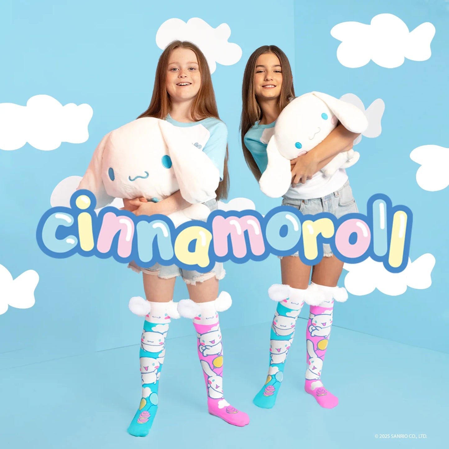 MADMIA – Chaussettes Cinnamoroll 3D kawaii – Sanrio, Taille unique MADMIA