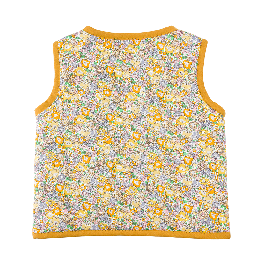 Kit couture gilet berger fille Apolline – Gilet sans manches Liberty enfan Com'1 Idée
