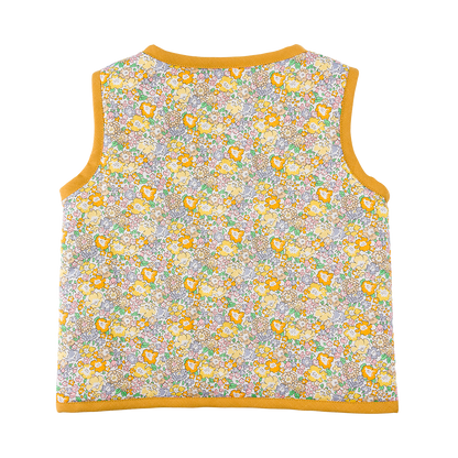 Kit couture gilet berger fille Apolline – Gilet sans manches Liberty enfan Com'1 Idée