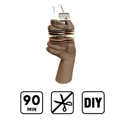 CARTONIC® 3D cardboard puzzle Hand Vase Model