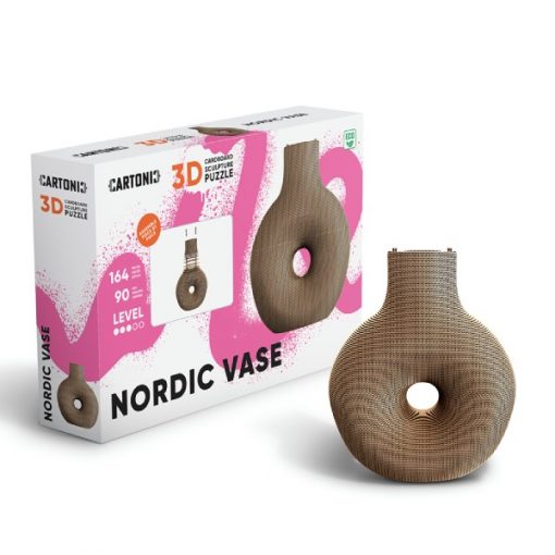 Puzzle 3D en carton CARTONIC® Modèle Vase nordique