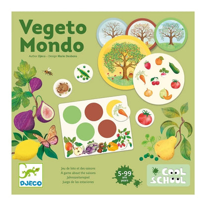 Jeu de loto éducatif Vegeto Mondo Djeco sur les saisons et les fruits