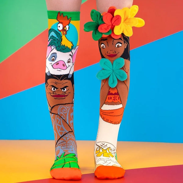 Chaussettes fantaisie MADMIA Disney Vaiana (Moana) – dépareillées – esprit des îles MADMIA