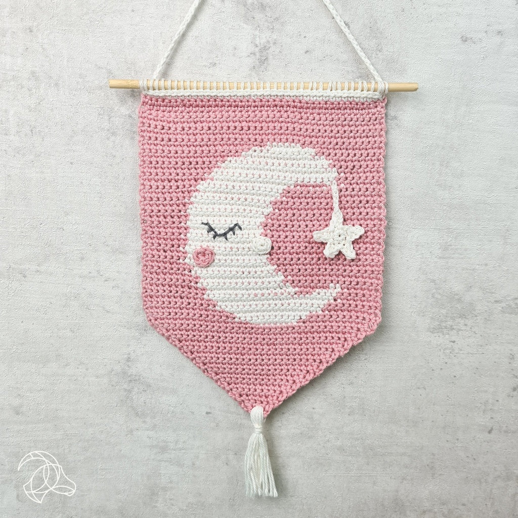 Kit de crochet Amigurumi DIY - Support mural Lune