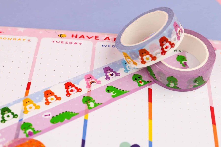 Washi Tape Care Bears – Ruban adhésif coloré Studio Inktvis Bullet Journal studio inktvis