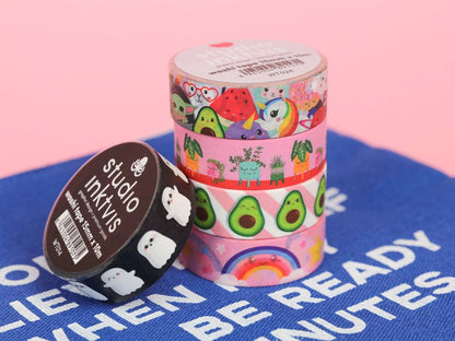 Washi Tape Avocat – Ruban Adhésif Kawaii Bullet Journal Studio Inktvis B.V.