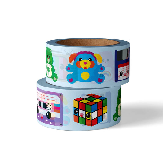 Washi Tape Années 80 Pop Culture – Ruban Adhésif Vintage Rétro Studio Inktvis B.V.