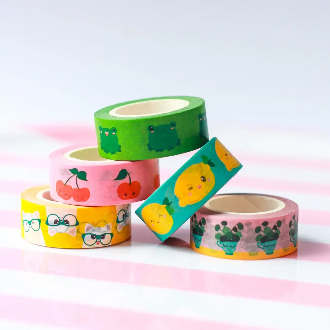Washi Tape Cerises – Ruban Adhésif Kawaii Scrapbooking & Bullet Journal Studio Inktvis B.V.