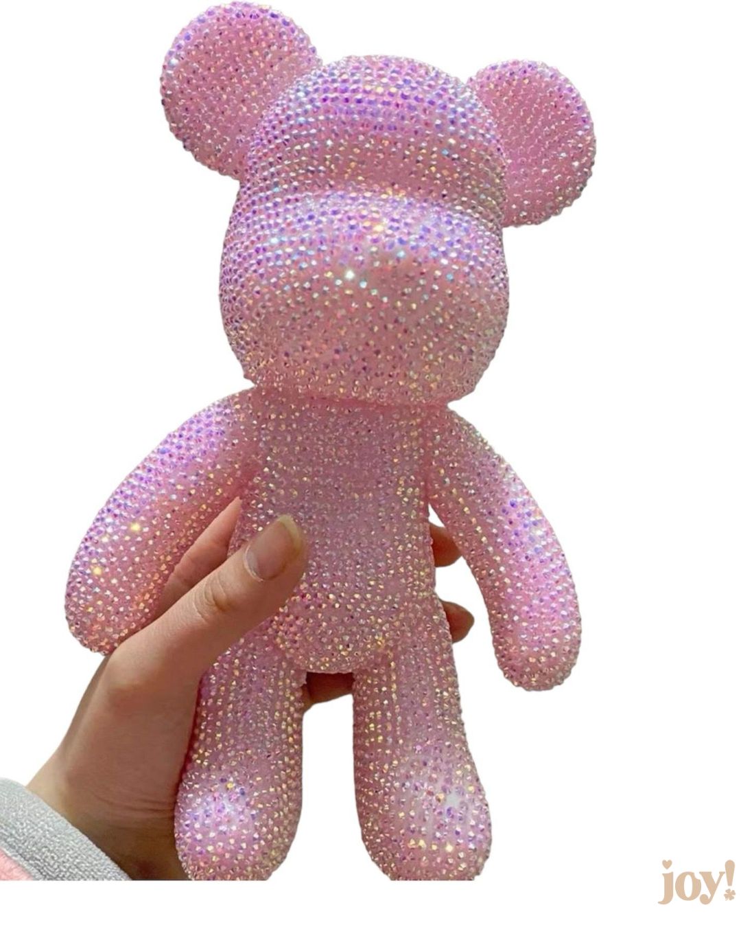 5D DIY Diamond Painting Kit Pink Crystal Bear, Relaxing Creative Act