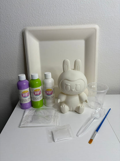 Kit Pouring Art Figurine à Personnaliser – Teddy, Lapin, Chien Ballon,Bulldogue, Labubu, Basket JOY!