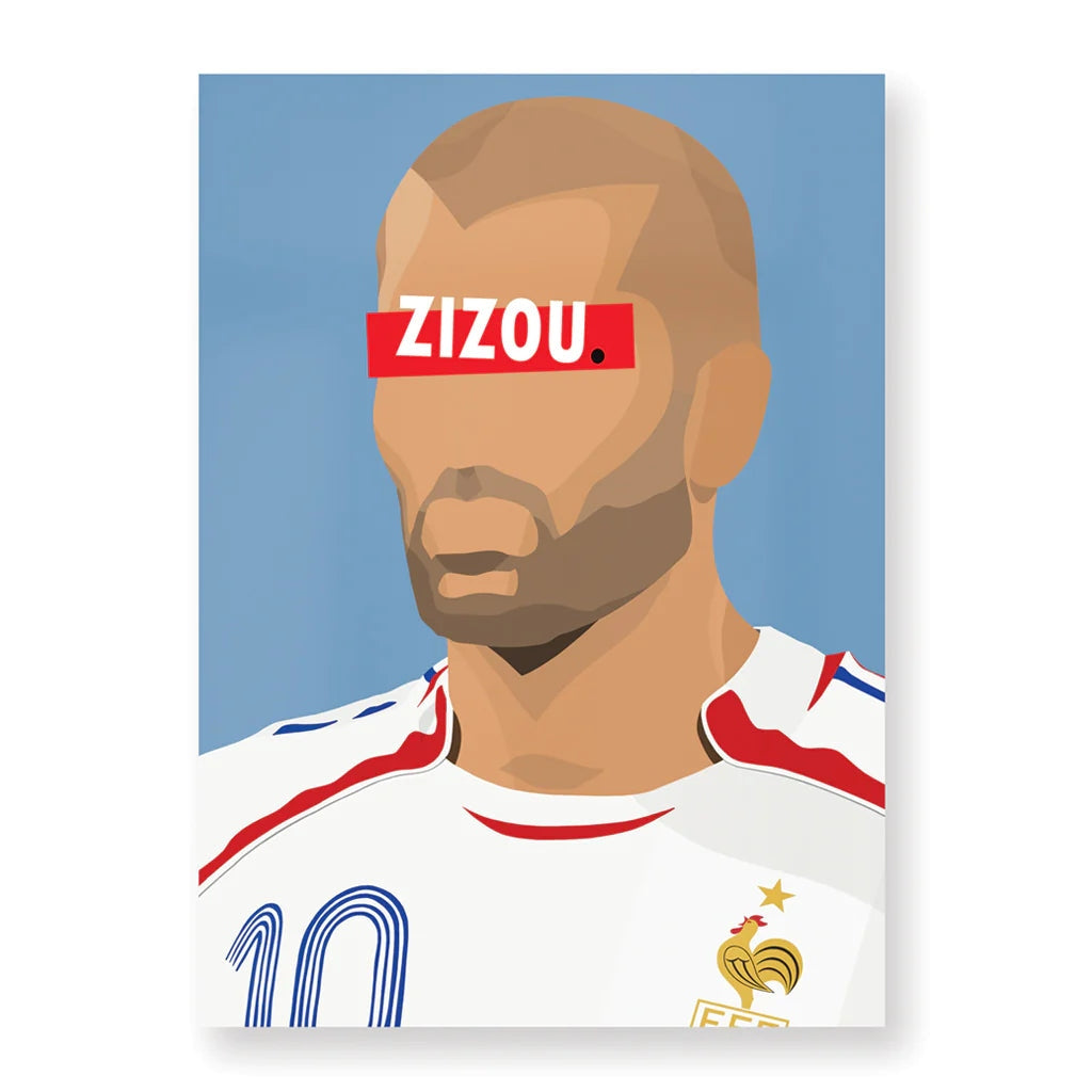 HUGOLOPPI Affiche ZINÉDINE ZIDANE Hugoloppi