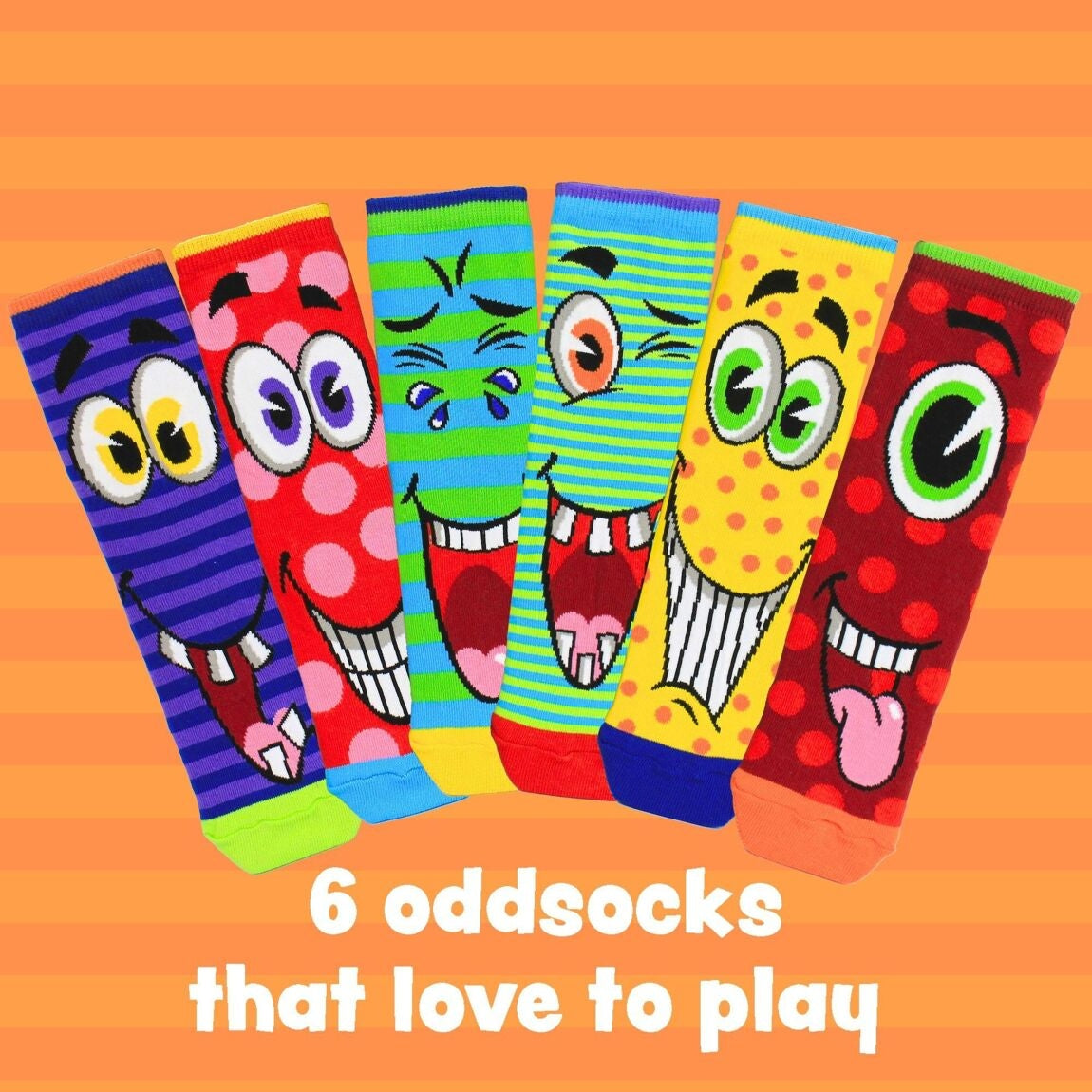 SILLY SOLES – Coffret 6 Chaussettes Dépareillées Enfant | United Oddsocks | Taille 34-38 United Oddsocks