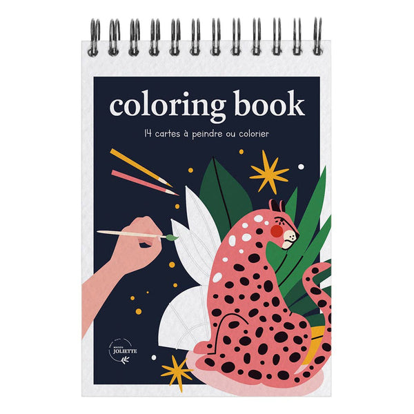 Carnet coloriage A6 Wild Maison Joliette