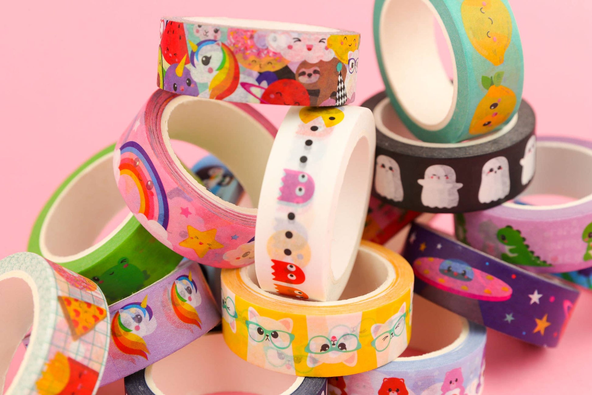 Washi Tape Pac Man – Ruban Adhésif Gaming Rétro Kawaii Studio Inktvis B.V.