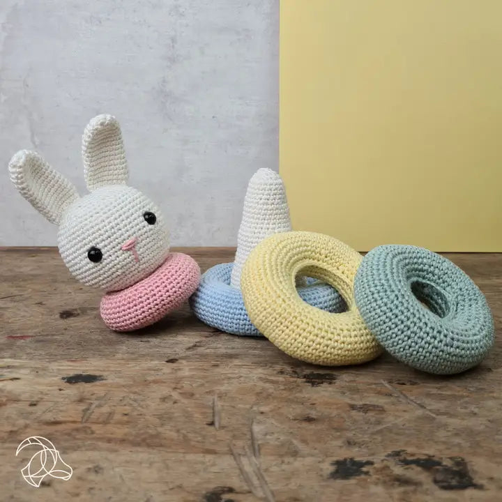 Kit Amigurumi crochet - Jeu lapin empilable HardyCraft