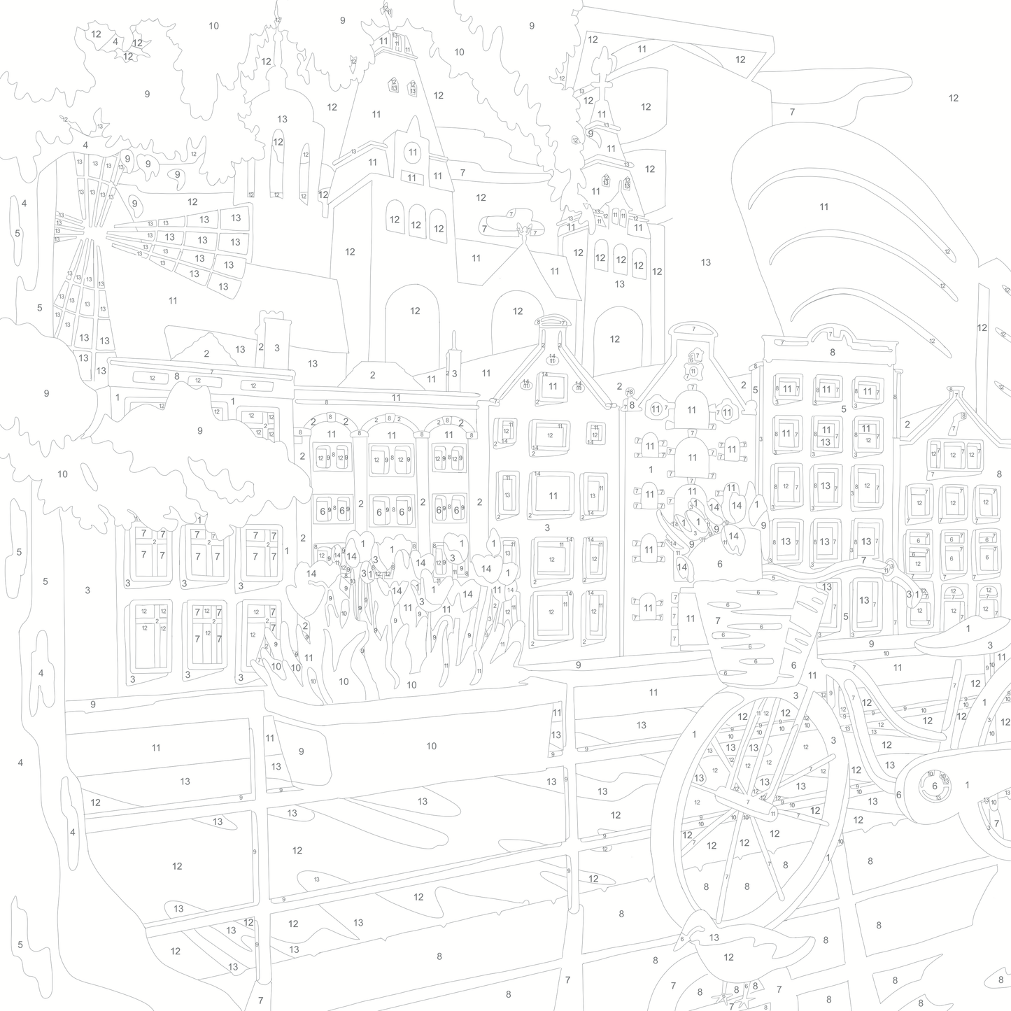 Paint by Numbers "Amsterdam" by Joy