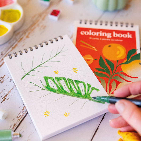 Carnets d’illustrations prêts à peindre à l’aquarelle — JOY!