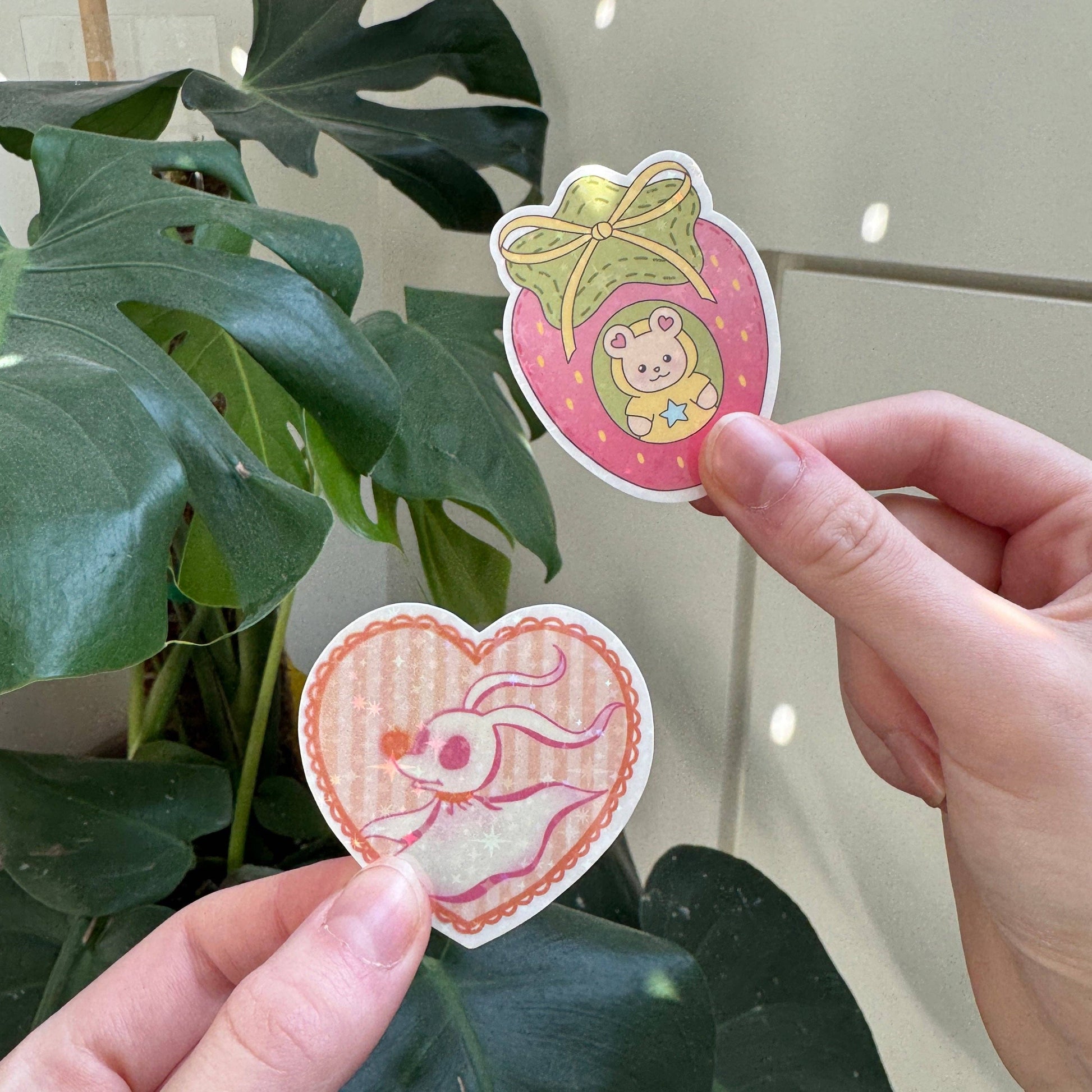 Trinkets Club Sticker Pack – Pack de 6 Stickers Kawaii Holographiques Liviaa.studio
