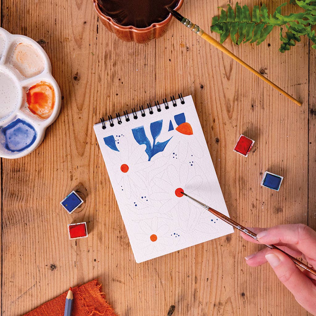 Carnet de coloriage A6 - Floral #2 Maison Joliette