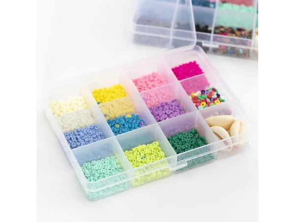 BOITE DE 11 COULEURS POP DE PERLES HEISHI 3 MM + ACCESSOIRES LA PETITE EPICERIE