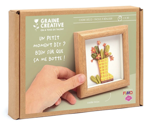 Kit Cadre Miniature Fimo - Botte | Graine Créative